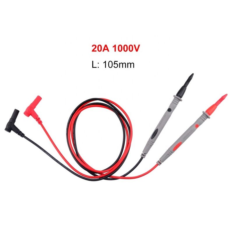Proba de teste multimétrico Leads Banana Plug Multiméter digital sondas de teste elétrico 20A 1000V cabos de instrumentação