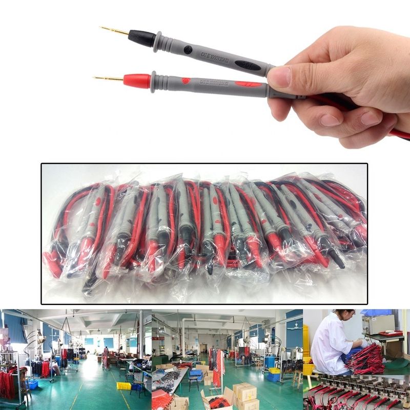 Proba de teste multimétrico Leads Banana Plug Multiméter digital sondas de teste elétrico 20A 1000V cabos de instrumentação