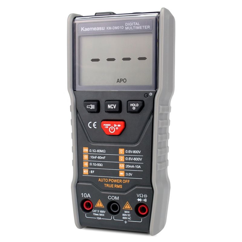 Multimétricos de alcance automático 3 5/6-número DC/AC True-rms Multiméter digital com Ncv Multimeter Tester