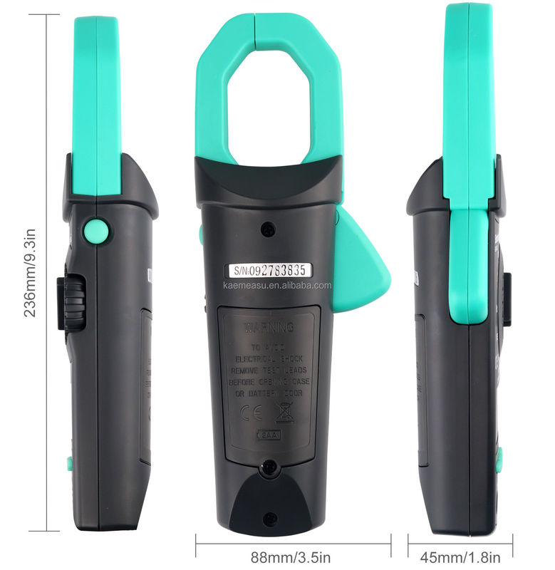 Big Clamp Multimeter T-RMS AC DC 1000V 1000A Diodo Teste de Continuidade Buzzer Digital Clamp Meter