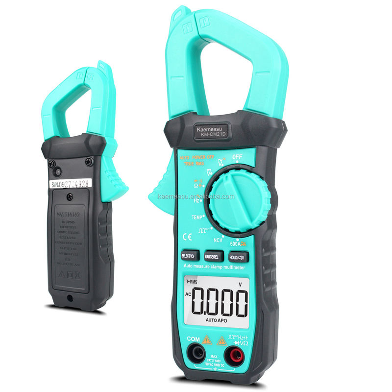 21D DC AC Digital Clamp Meter 3 5/6 dígitos Teste de Diodo Automático Ture RMS Square Wave Output NCV Digital Clamp Meter Multimeter