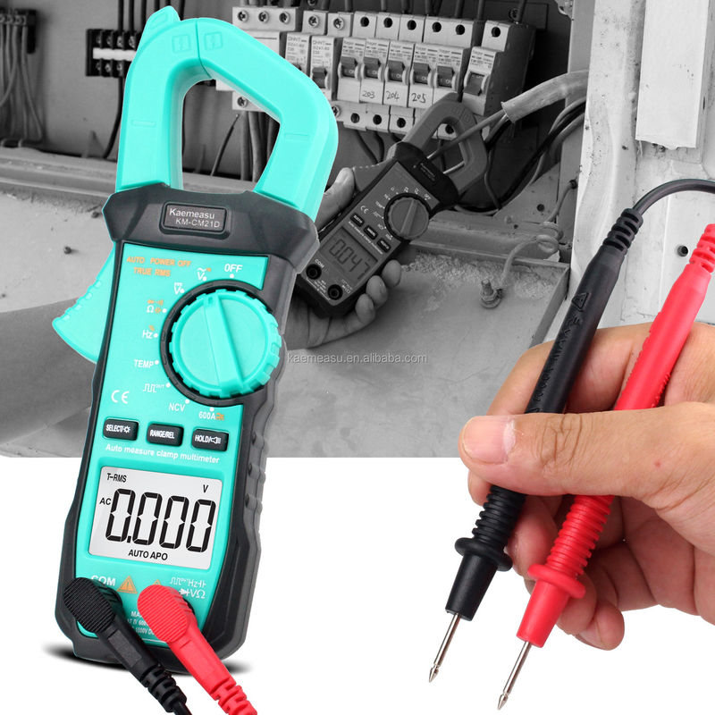 21D DC AC Digital Clamp Meter 3 5/6 dígitos Teste de Diodo Automático Ture RMS Square Wave Output NCV Digital Clamp Meter Multimeter