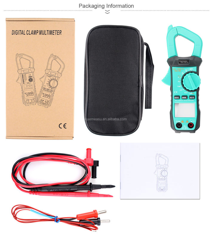 21D DC AC Digital Clamp Meter 3 5/6 dígitos Teste de Diodo Automático Ture RMS Square Wave Output NCV Digital Clamp Meter Multimeter