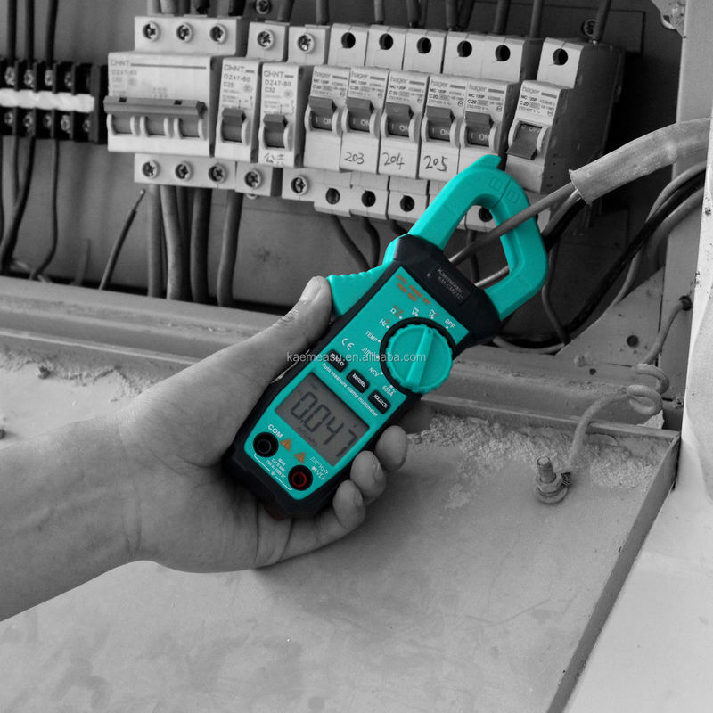 Mini-clamp Meter Multiméter Elétrico NCV 1000v Digital AC DC Meter de Resistência Contador de Display 6000 Contas