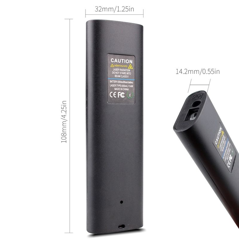 40m Mini portátil USB recarregável Laser Distance Meter Alta precisão de infravermelho Electronic Ruler Laser Range Finder