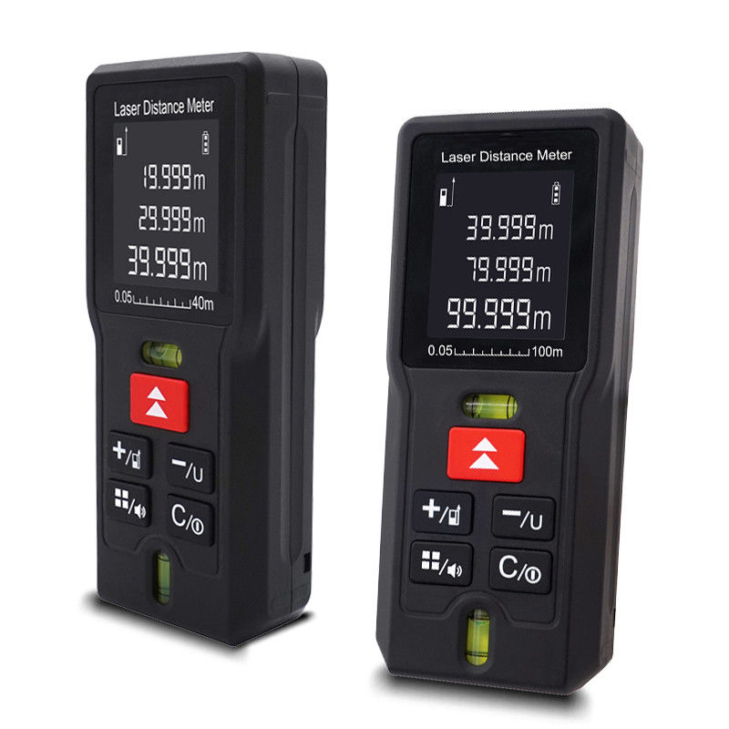 Medidor de distância a laser portátil Equipamento de medição de distância elétrica Mini Medidores de distância a laser digital portáteis 0.05-120m