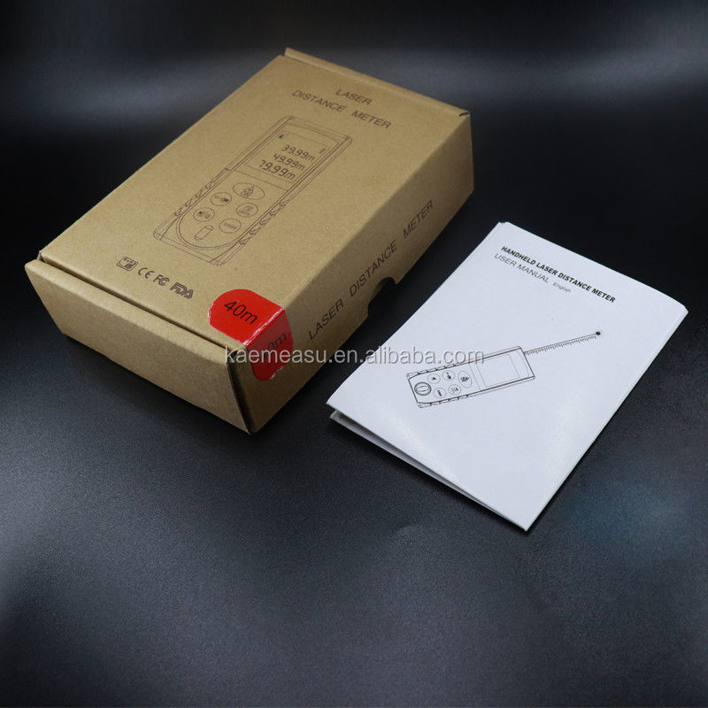 Medidor de distância a laser portátil Equipamento de medição de distância elétrica Mini Medidores de distância a laser digital portáteis 0.05-120m