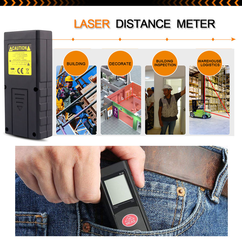 Top de Venda Alta Precisão Digital medidores de distância Elétrico Laser Ruler Mini Portátil Equipamento de Medição Laser Distância Meter