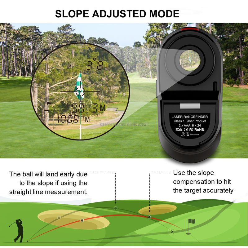 D450m Bateria Laser Distância Medidor Range Finder Golf Rangefinder Alcance de caça com nível de segurança de laser de classe 1 -20-50C