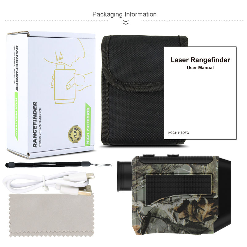 Modelo F Golf Affordable Rangefinder Pincel de inclinação em busca de ferramenta de medição de distância a laser leve