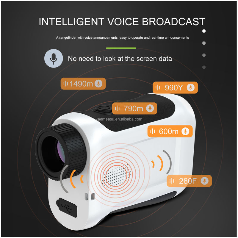 J Modernização de ecrã LCD Golf Sport Laser Range Finder com 1500m de alcance e instrumentos ópticos