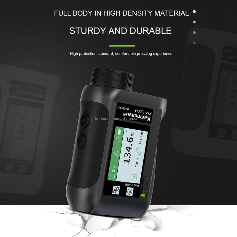 J600m Laser Rangefinder recarregável Leitor rápido de distância a laser Medidor de tela LCD Memória de armazenamento Design portátil