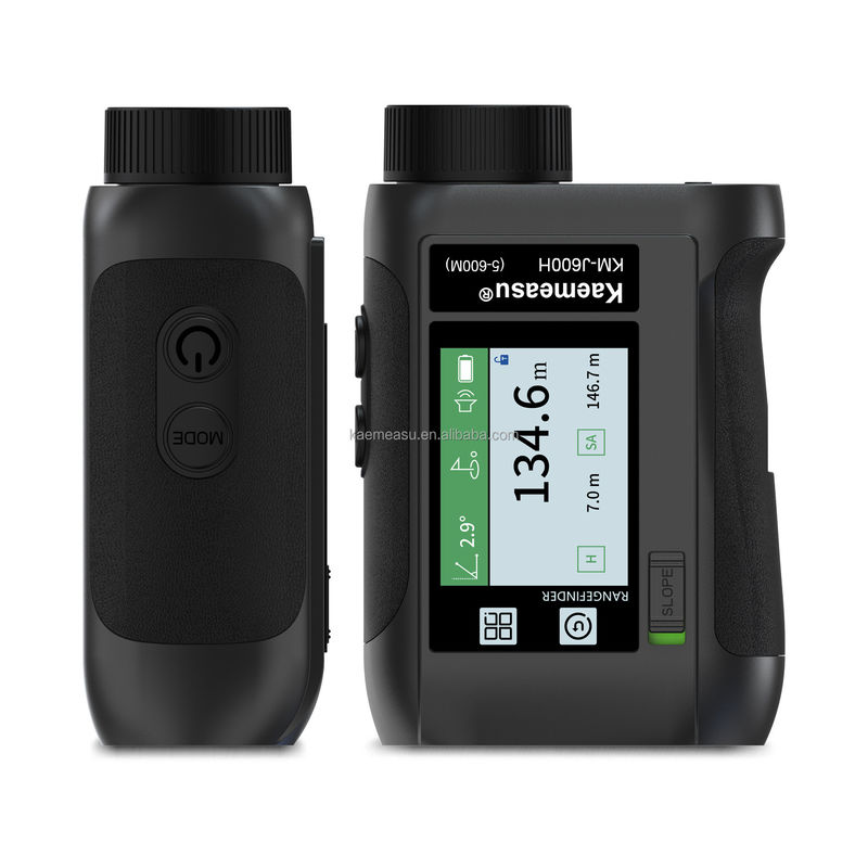 J600m Laser Rangefinder recarregável Leitor rápido de distância a laser Medidor de tela LCD Memória de armazenamento Design portátil