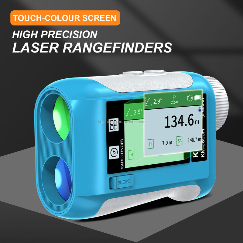 J Ecrã LCD atualizado Golf Sport Laser Range Finder 1500m Instrumentos Ópticos Diastimetro de Caça Amplificação 6,5X Azul