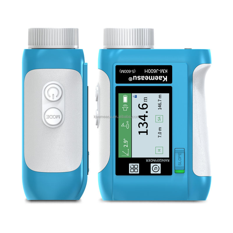 J Ecrã LCD atualizado Golf Sport Laser Range Finder 1500m Instrumentos Ópticos Diastimetro de Caça Amplificação 6,5X Azul